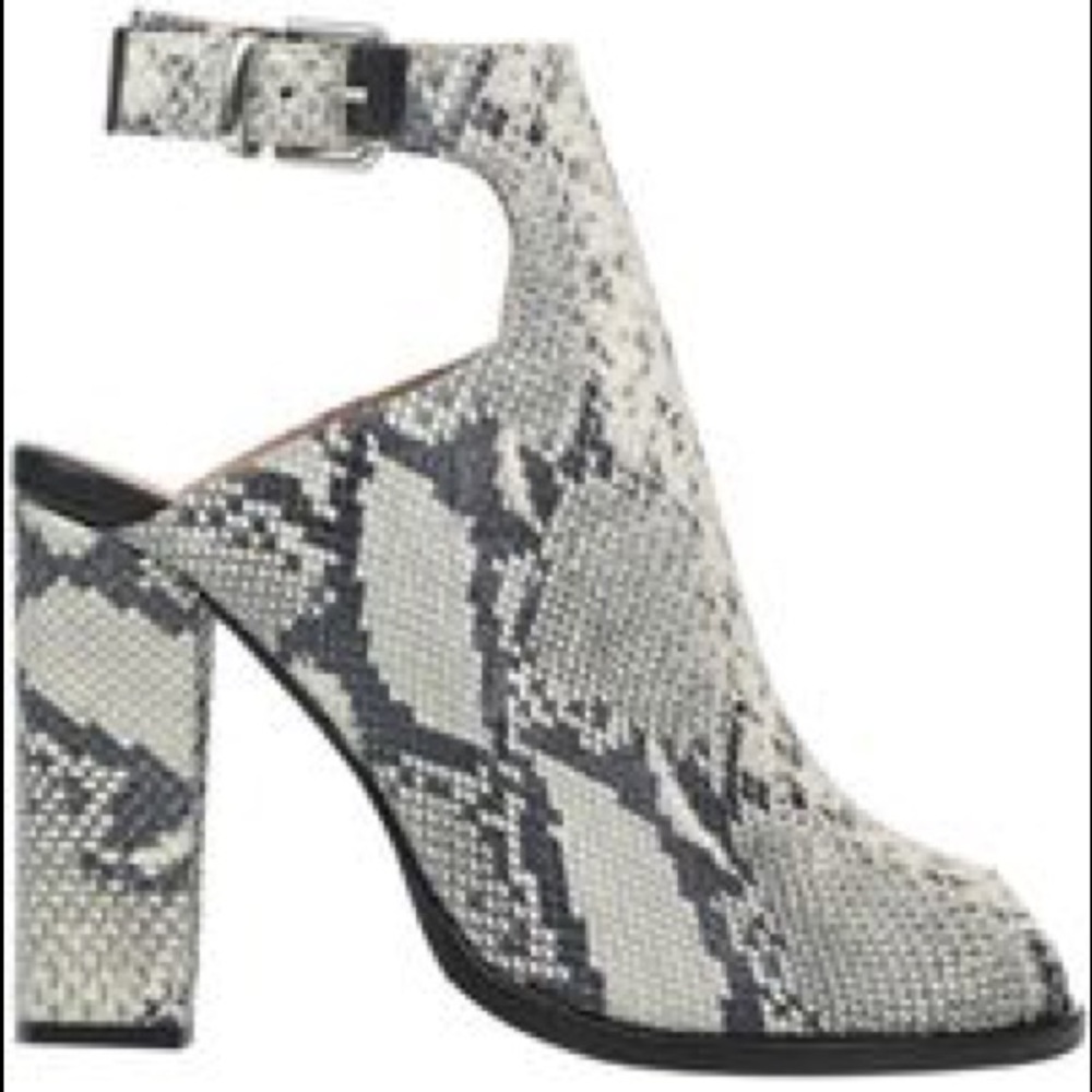 Thakoon Addition Reptile Pattern Peep-Toe Heels S… - image 1